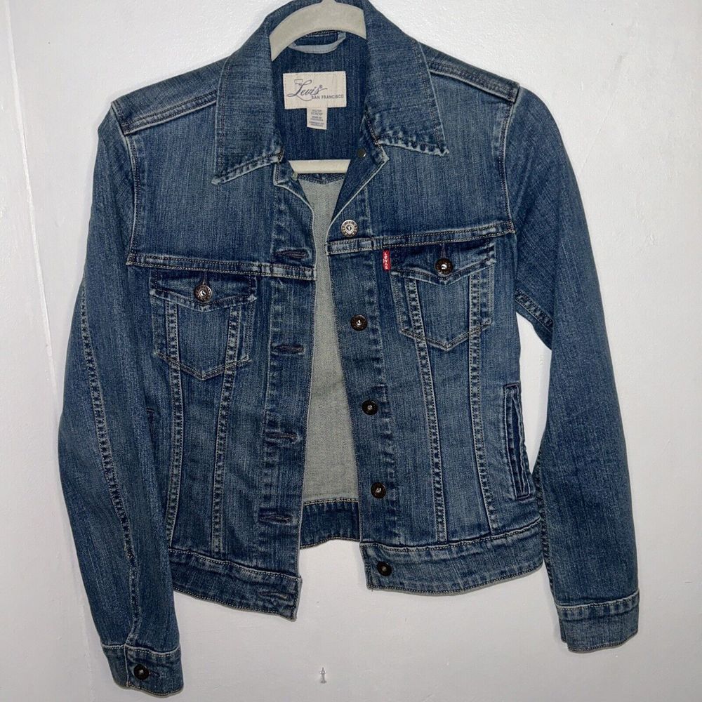 Levi Strauss Premium San Francisco, Cal Jean Denim Jacket  Sz XS